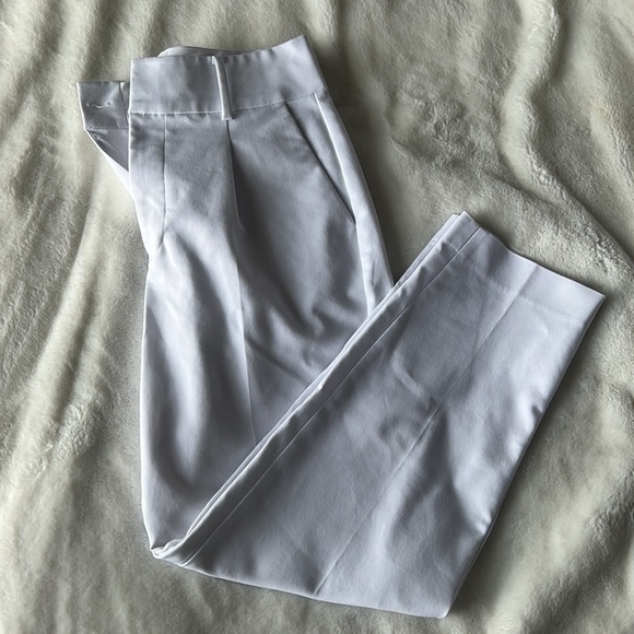 HALOGEN Women's High Waist Stretch Poplin Ankle Pants - Picture 8 of 11